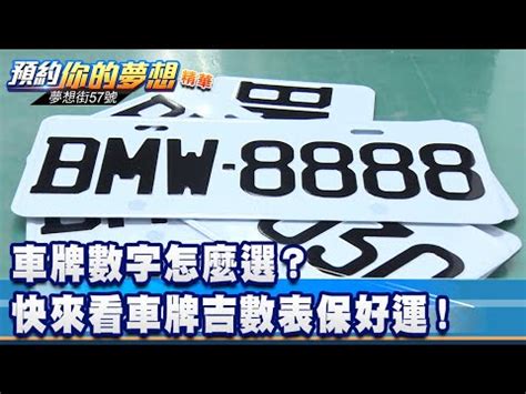 車牌吉數號碼|車牌數字怎麼選，快來看車牌數字吉凶對照表